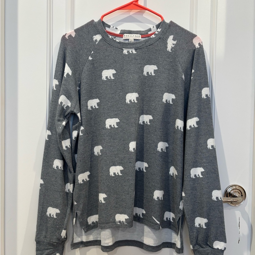 Gray Polar Bear PJ Set